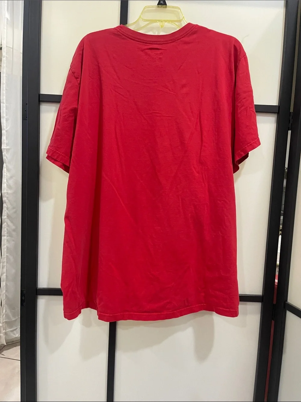 Nike Red Short Sleeve Crew T-Shirt with White Swoosh
